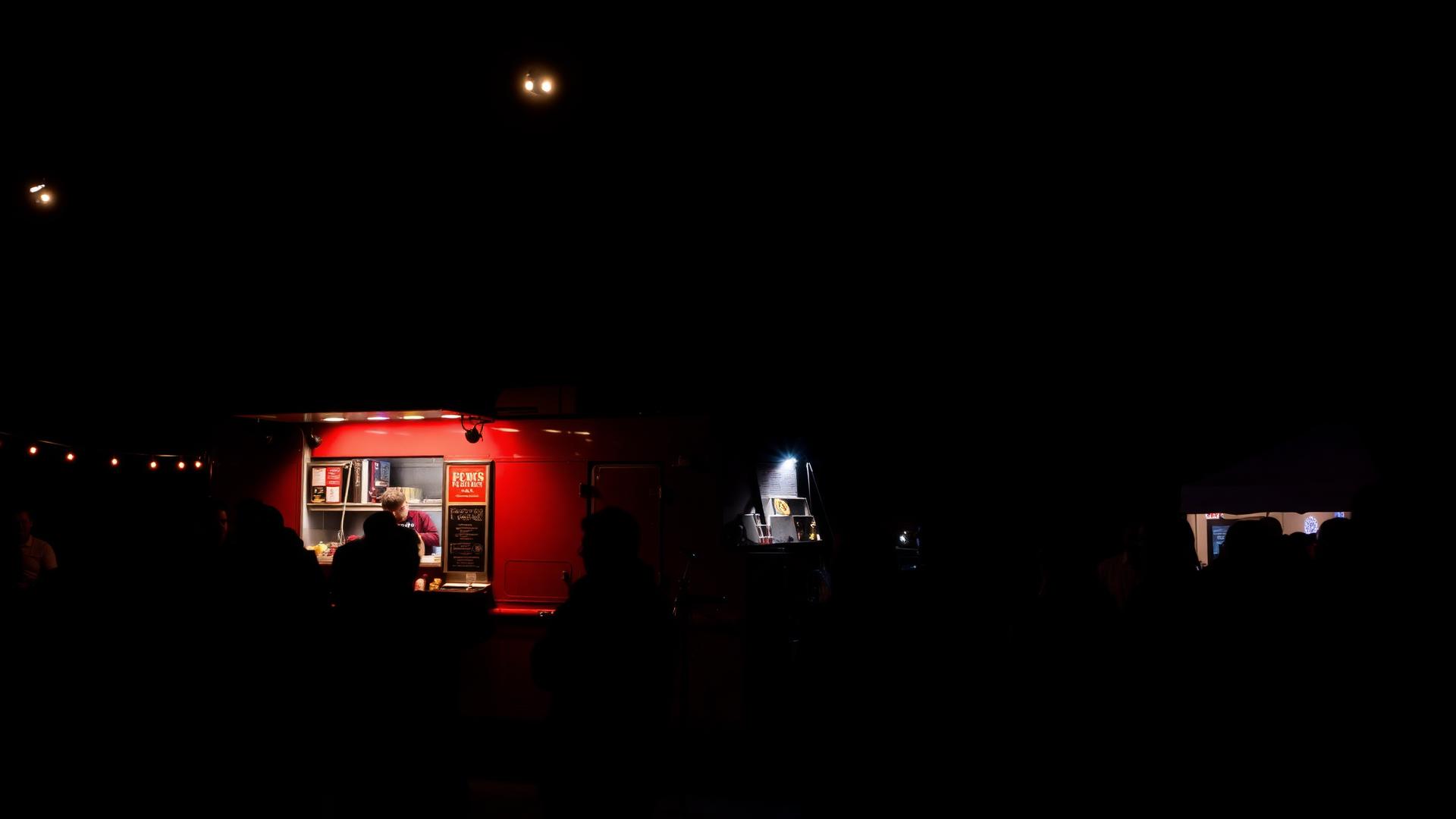 Big Red Halal food truck at an event