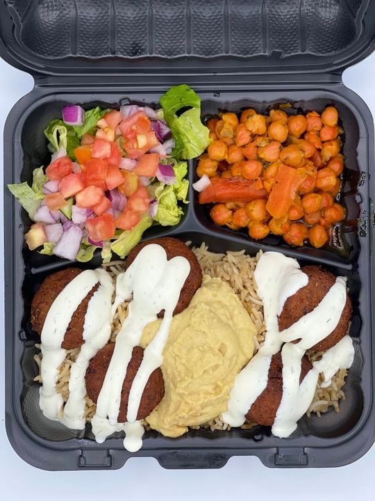 Falafel Over Rice Veggie